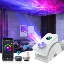 Smart Star Light Galaxy Projector, Home Planetarium Projector, Rotatable Nebu...