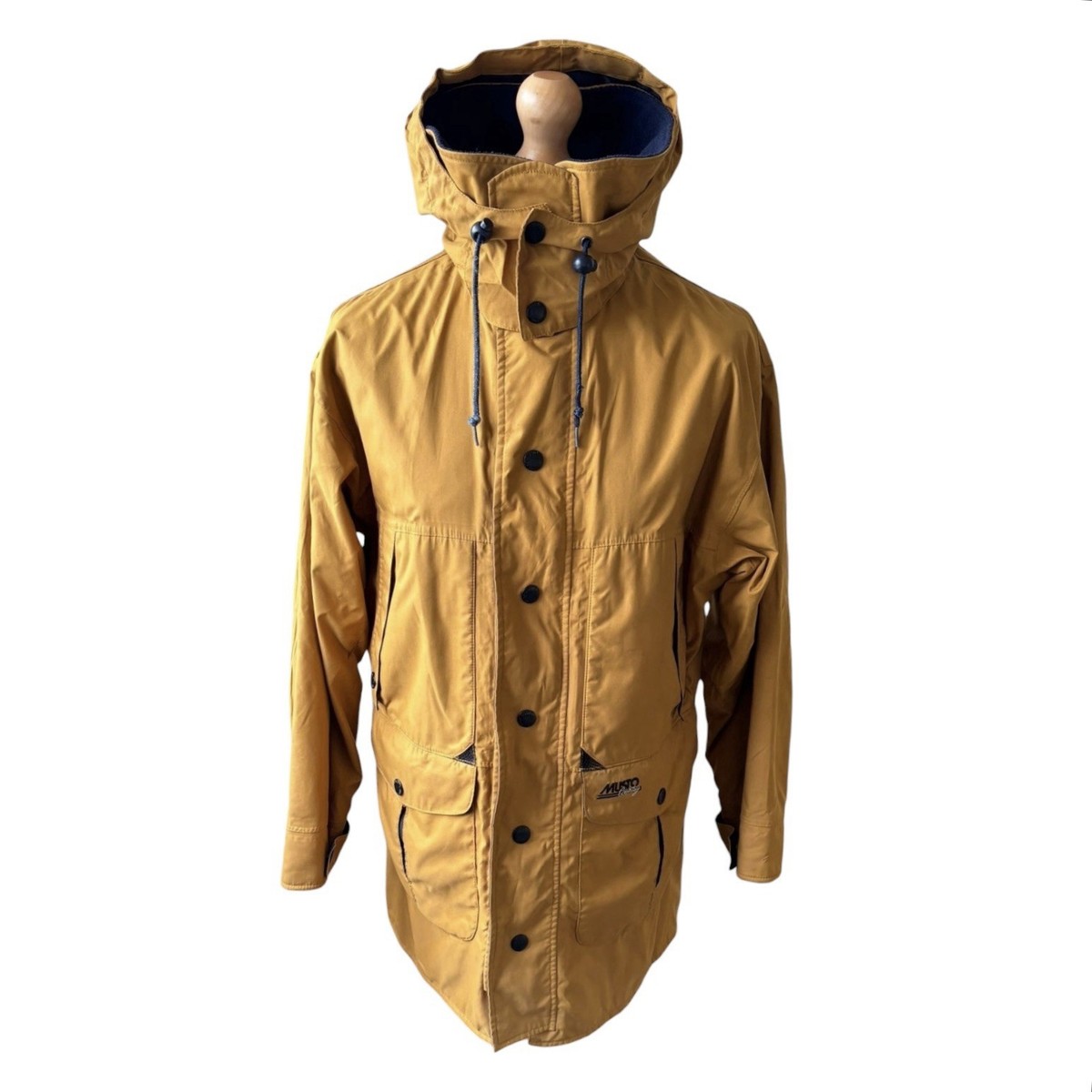 Musto Snugs Country Hooded Mustard Yellow Outdoor Winter Jacket Mens Size Small