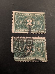 US Stamps - SC# JQ2 - Used - Bottom Stamp Corner Flaw And Thin - Lot JPP34