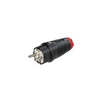 Pce Schutzkontaktstecker IP54 Gummi 16A 250V Ac 3P (2P+E)