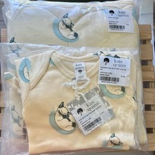 NIB Set Kate Quinn Classic Circle Quilt LS Lap Neck Footie Knot Hat Siamese Cat