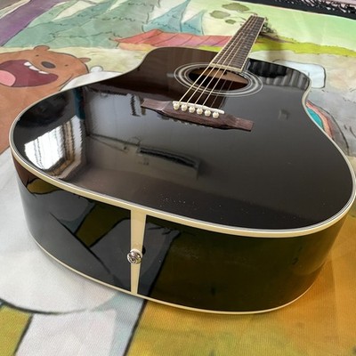 USA Black D35 Acoustic Guitar 6s STOCK CA now Fast express Free Ship