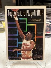 1993-94 Topps Gold Playoff MVP Hakeem Olajuwon #205 Houston Rockets
