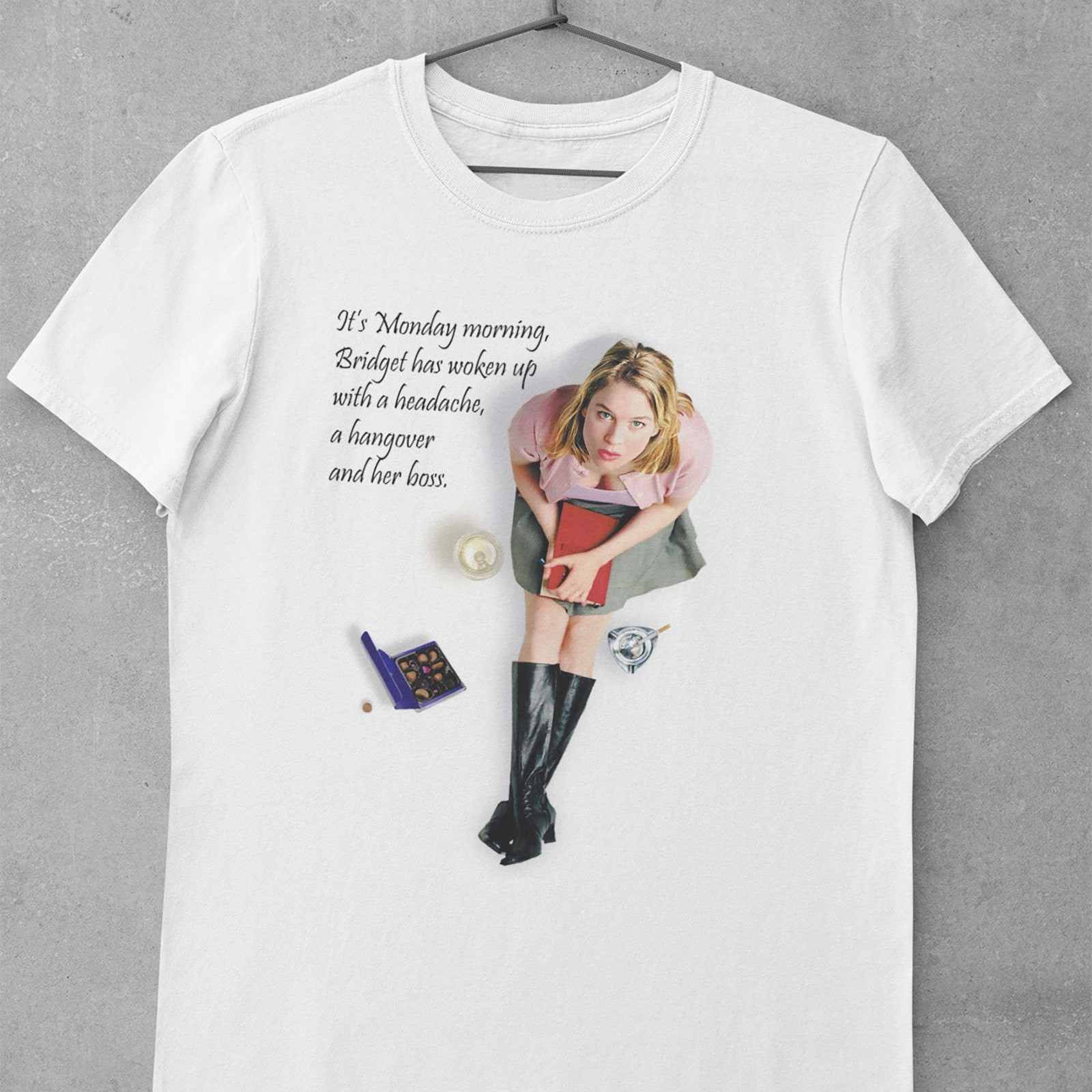 Vintage Bridget Jones Diary movie quote fan art unisex tee Renee Zellweger