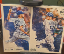 Panini 2020 Diamond Kings Baseball Card Lot - Kershaw & Ichiro (2 Cards)