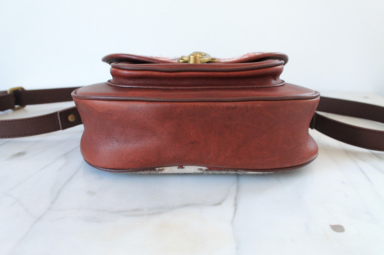 Pendleton Leather and Wool Aztec Style Crossbody … - image 11