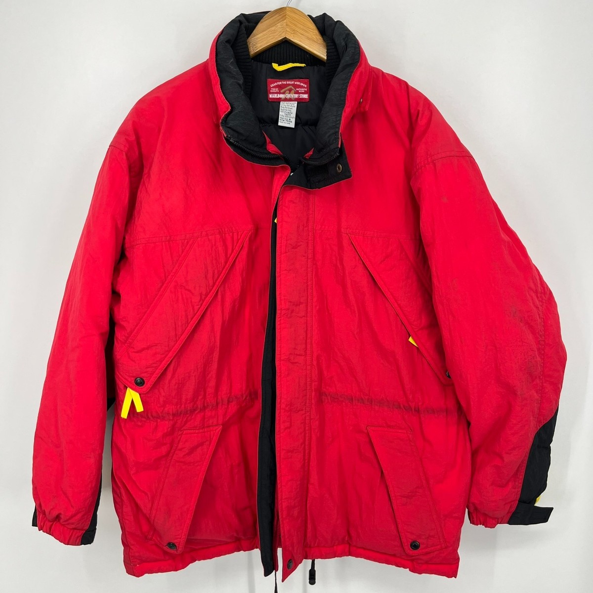 Marlboro Country Store Jacket Men's Size M Red Vintage 90's Full