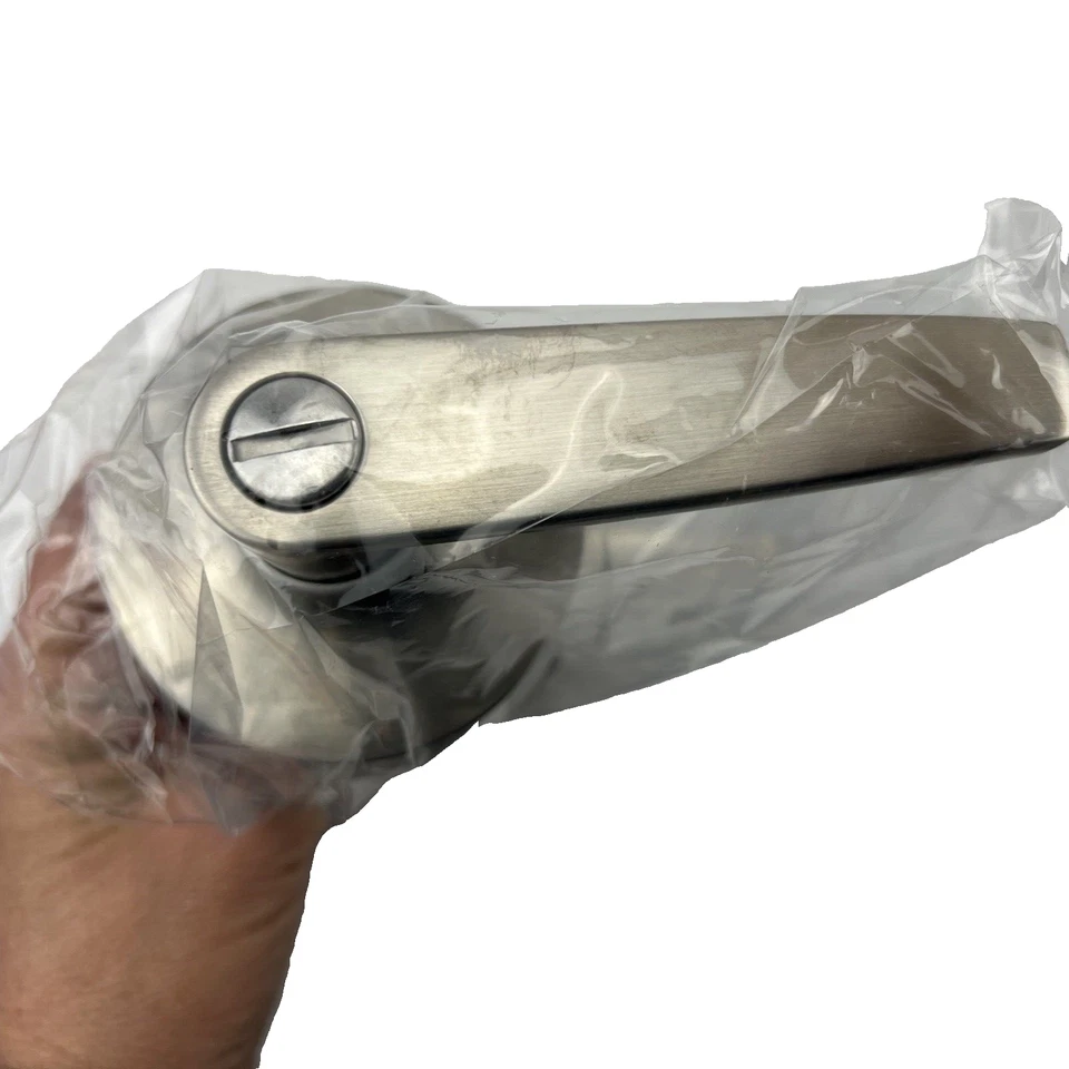 Botão de alavanca para porta de cama e banho cetim aço inoxidável DEFIANT Olympic 308663204 (OB) 6 peças - Imagem 4 de 4