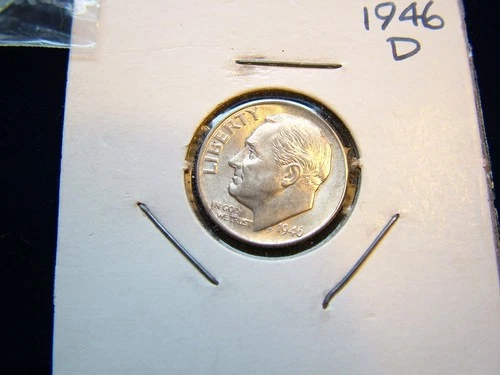 ROOSEVELT SILVER DIMES LOT OF 7, 46D, 47S, 47D, 55D, 55P, 59P, 63P ALL AU