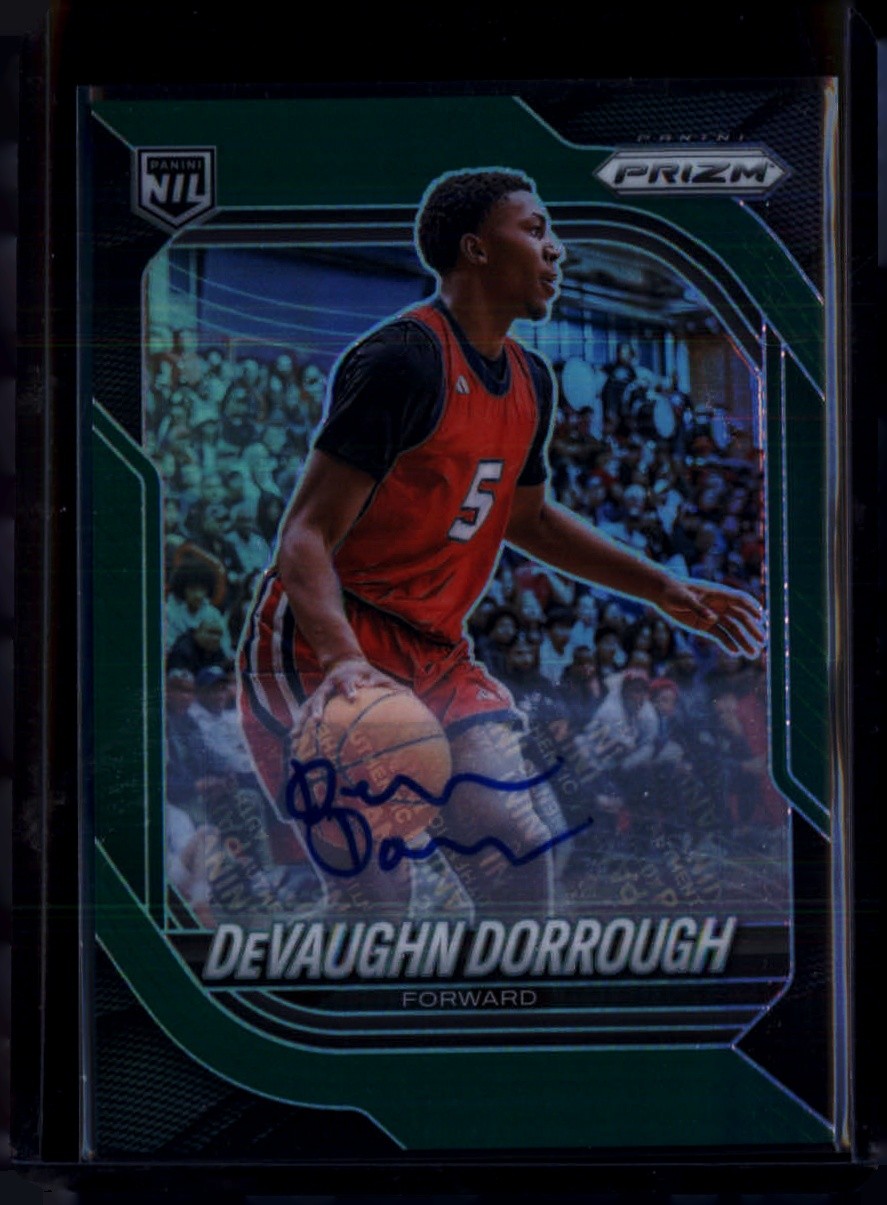 2025-26 Panini Prizm DeVaughn Dorrough #116 Prizms Auto Green