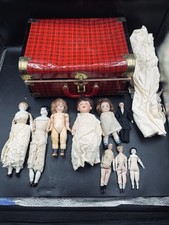 Antique German Made Porcelain Doll Lot Of 9 Small See Pics Ships Fast Bid To Win