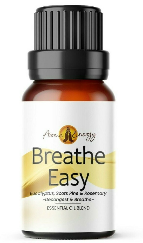 Breathe Easy Essential Oil | 10ml | Blend Of Eucalyptus, Pine & Rosemary Oils