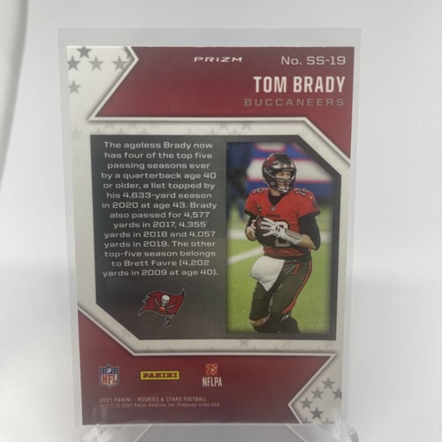 2021 Panini Rookies & Stars #SS-19 TOM BRADY Star Studded Red Wave Prizm - Picture 2 of 2
