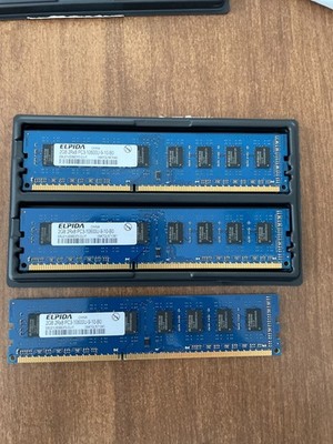 RAM for Desktop, DDR3 Elpida 2GB PC3-10600U-9-10-B0, 1333MHz (EBJ21UE8BDF0-DJ-F)