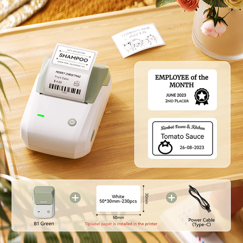 B1 stampante termica etichette wireless autoadesiva tascabile Bluetooth etichetta senza inchiostro M - Foto 29 di 39