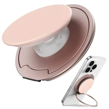 for MagSafe Phone Grip — 3000G Magnetic Hold, Soft Silicone Comfort, Metal Pl...