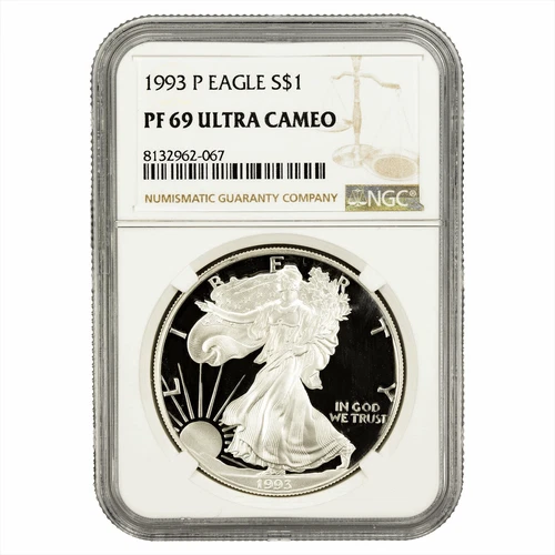 1993P American Silver Eagle $1 NGC PF 69 UCAM