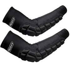 Padded Elbow Forearm Sleeves 2 Pack Compression Crashproof Arm Pads for Footb...