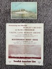 Swedish American Line - ms Stockholm - Cruise Brochure & Post Card - 1959 — photo 1