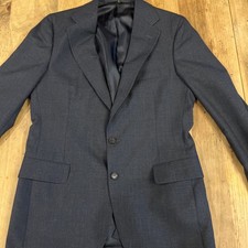 Men's Polo University Club By Ralph Lauren Sports Coat Wool Dark Navy Blue