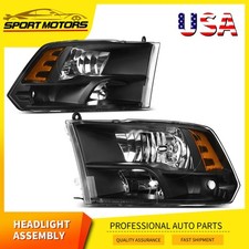 Headlights Assembly For 2009-2018 Dodge Ram 1500 2500 3500 Headlamps Replacement