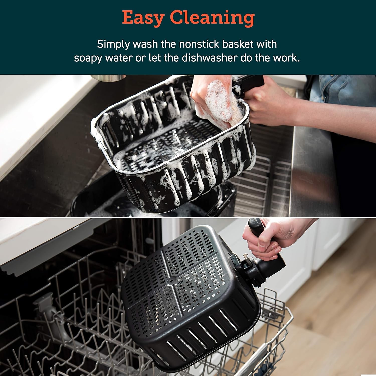 COSORI Air Fryer Accessories, Replacement 5.8QT Original Basket for COSORI CP358