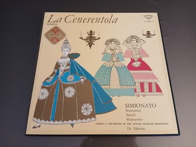 3 LP Box Rossini La Cenerentola De Fabritiis Simionato Bruscantini Benelli Japan