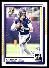 J.J. McCarthy 2025 Donruss #57 Vikings NFL READ FREE SHIPPING AutographDen