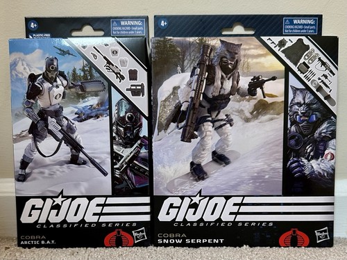 GI Joe Classified Series Cobra 69 Arctic B.A.T. and 93 Snow Serpent Lot New