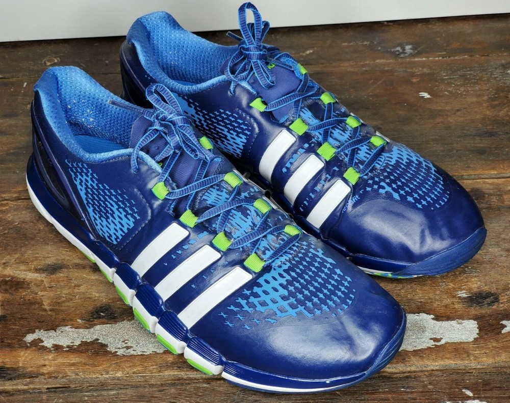 Adidas Adipure Crazyquick Trainer Low Athletic  Shoes G97387 Mens 14 Blue/White