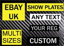 STICK ON NUMBER PLATE SHOW PLATE NOT ROAD LEGAL SHOW USE ONLY QUAD BIKE RIDE ON 
