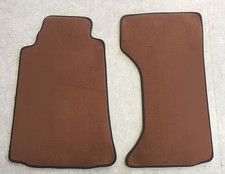 Fußmatten Autoteppiche für Mazda MX 5 NC 2005-2014 Cognac schwarz 2tlg. Velours