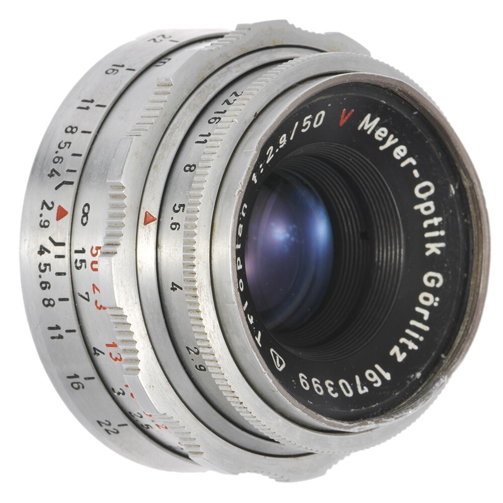 READ! MEYER TRIOPLAN 50mm F2.9 RED V LENS ALTIX MOUNT / AS READ! MEYER TRIOPLAN 50mm F2.9 RED V LENS ALTIX MOUNT / AS
