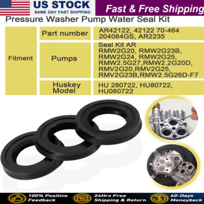 #ad 42122 High Pressure Washer Pump Water Seal Kit for Annovi Reverberi RmvRmwSrmw $9.80