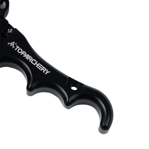 360° Compound Release Aids 4 Finger Thumb Trigger Auto Archery Bow Hunting - Picture 5 of 21