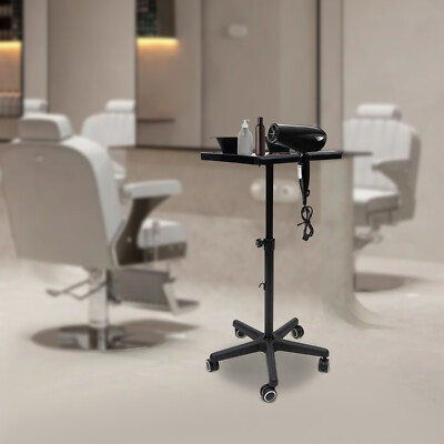 Rolling Salon Tray Cart, Hair Extension Tool / Height Adjustable for Hair Salon
