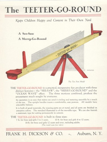 3 VINTAGE ADVERTISING SHEETS! 1920s-30s TEETER-GO-ROUND! TOY ASSORTMENT! & MORE!