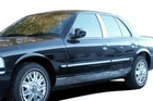 1998-2011 Mercury Grand Marquis LS Sedan 8Pc Rocker Panel Molding Trim 5" BW