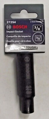 BOSCH Impact Tough Deep Well Stecknuss - 7/16 Zoll & 3/8 Zoll Schaft, Für Hohe Drehmoment-Anwendungen