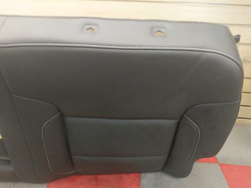 Silverado Sierra 2015-2019 doble cabina OEM asiento trasero respaldo cubierta cuero negro - Imagen 4 de 5