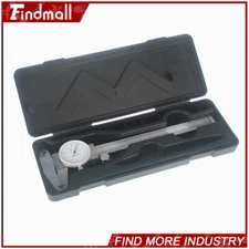 6 In Dial Caliper Stainless Steel Shockproof 0.001 In Of One Inch With Case