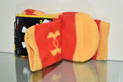 Under Armour Alter Ego IRON-MAN Crew Socks Youth Large Red/Yellow NWT - Picture 4 of 4