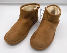 Arizona Jean Co Song Shearling Style Light Brown Short Boots Women's Size 10 M