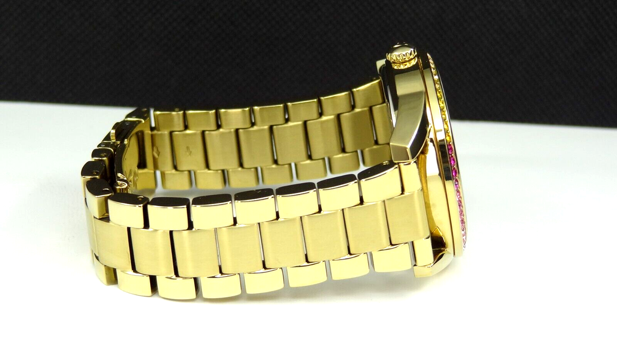 Coach 14503657 Prestone Crystal Pave Dial Rainbow Bezel Gold Coach 14503657 Prestone Crystal Pave Dial Rainbow Bezel Gold