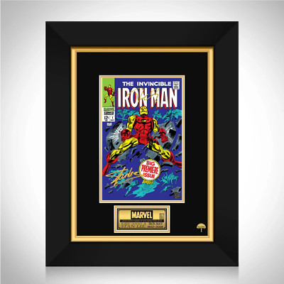 SIGNED Robert Downey Jr + Stan Lee THE INVINCIBLE IRON MAN #1