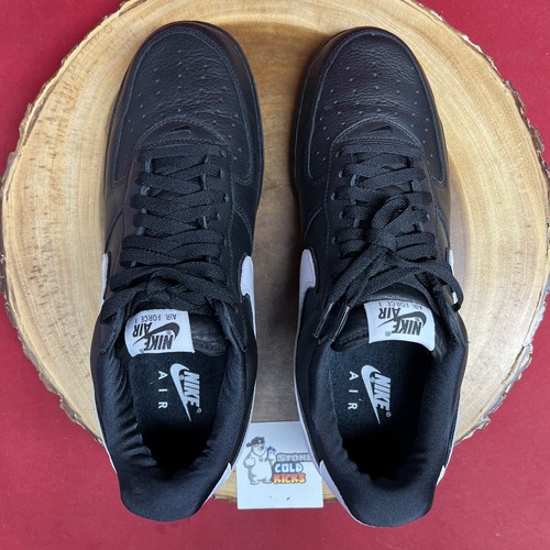 Nike Air Force 1 Low Retro QS TAGLIA 11.5 CQ0492-001 nero bianco OG pelle Vlone - Foto 4 di 10