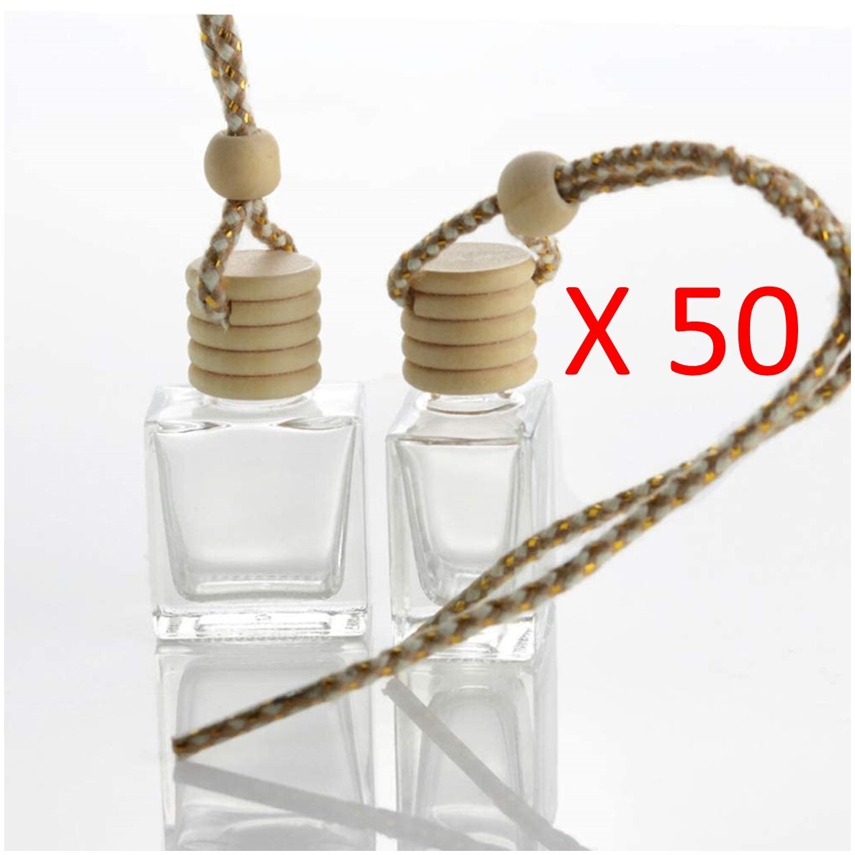 Diffuseur PEIYLISM déo en verre avec bouchon en bois régulateur de parfum