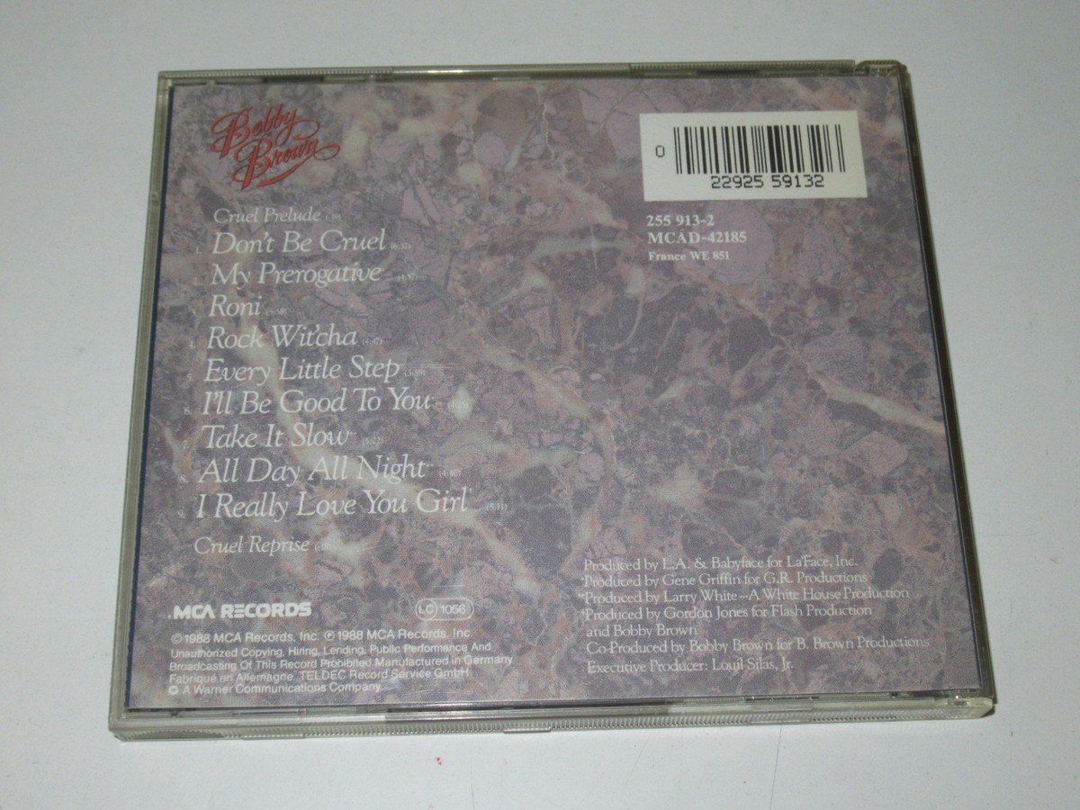 BOBBY BROWN/DON'T BE CRUEL(MCA 255 913-2) CD ALBUM | eBay