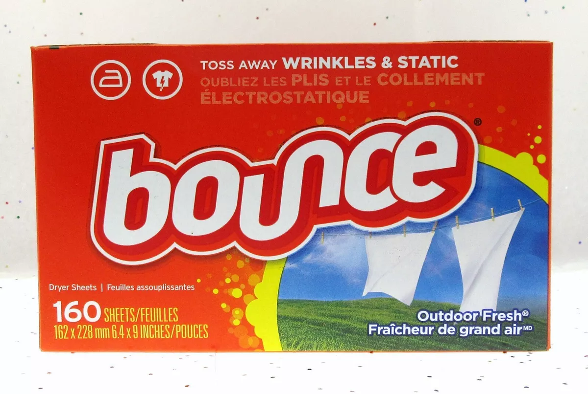 Bounce Outdoor Fresh Fabric Softener Dryer Sheets 160 Dryer