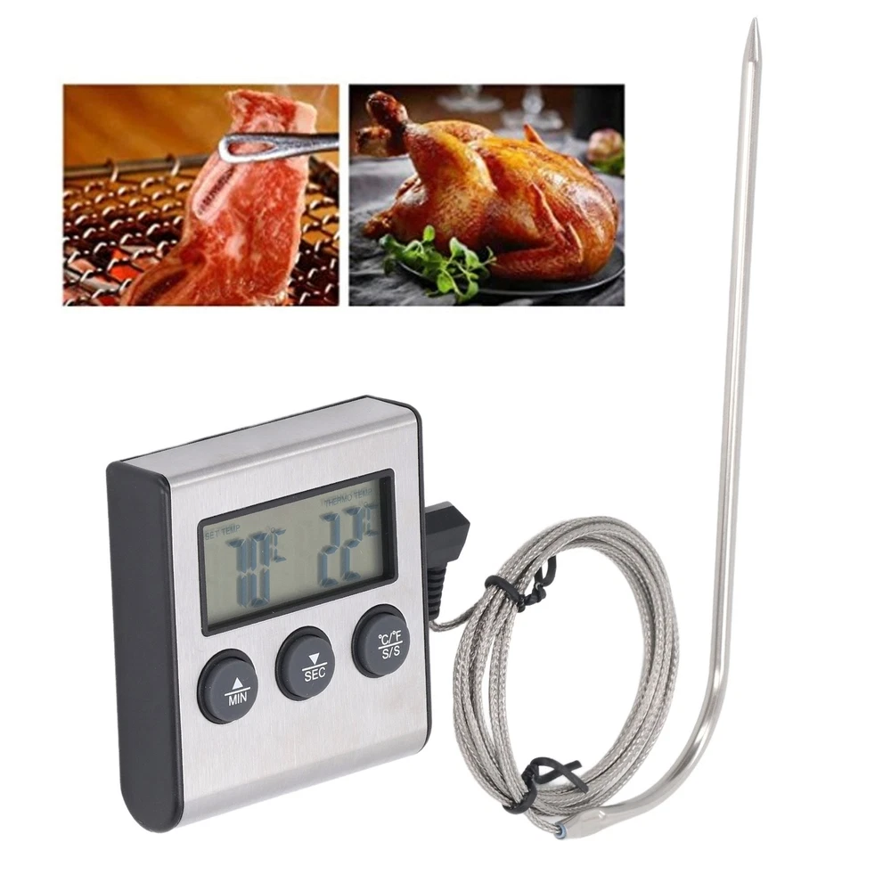 Meat Thermometer Electronic With Probe Digital Oven For Cooking Grilling US Meat Thermometer Electronic With Probe Digital Oven For Cooking Grilling US